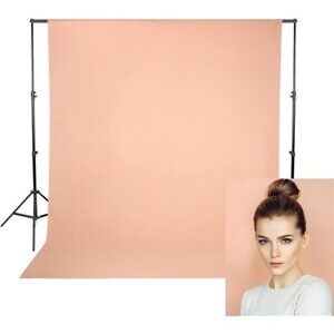 8x6.5ft Photo Backdrops, Photo Studio Polyester Backdrop for Solid Beige